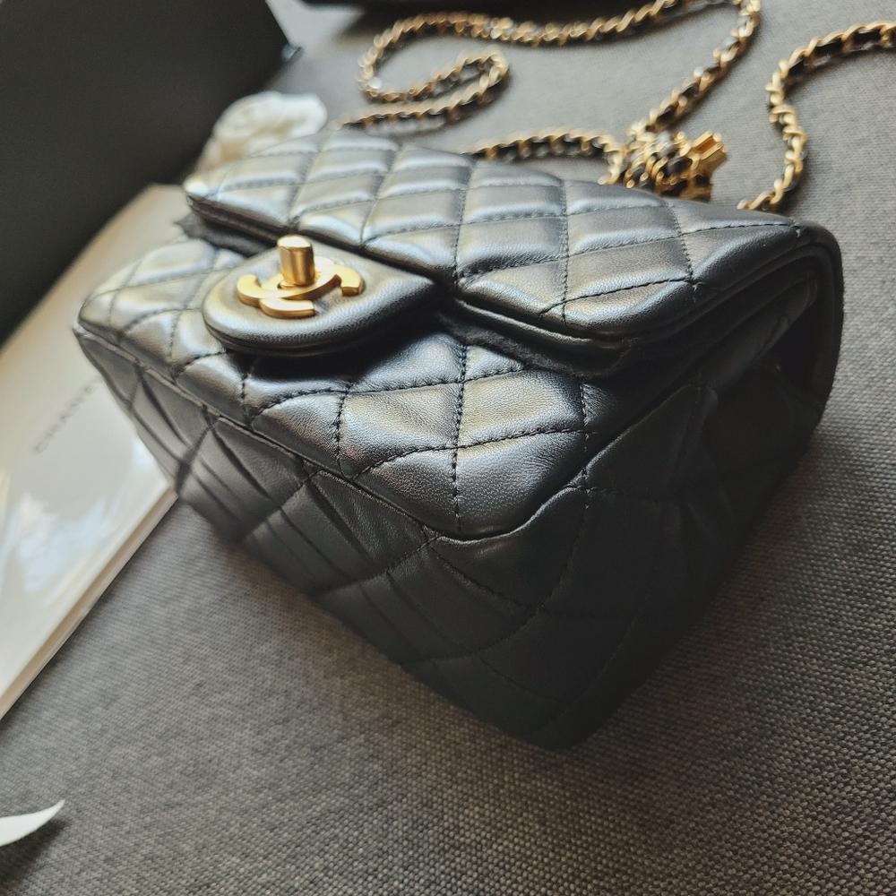 Chanel Mini Square Pearl Crush Crossbody Bag - Picture 4 of 10